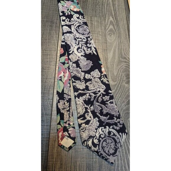 Men's‎ Tie J.A.M. Paisley Floral Print Pastel Color Y2k Rare - Picture 3 of 10
